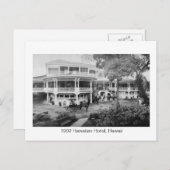 1902 Hawaiian Hotel,  foto van Hawaï Briefkaart (Voorkant / Achterkant)