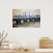 1902 Monet die Waterloo-Brücke anagoria | Poster (Keuken)