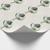  1902 Oude Schotse Thistle Wild Flower Cadeaupapier (Hoek)