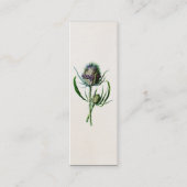  1902 Oude Schotse Thistle Wild Flower Mini Visitekaartje (Voorkant)