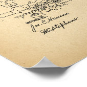 1902 Patent Bicycle Winter velocipede Poster (Hoek)