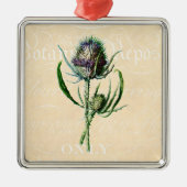  1902 Schots Thistle Antiek Wildflower Metalen Ornament (Voorkant)