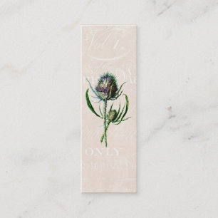  1902 Schotse Thistle Old Wild Flower Mini Visitekaartje