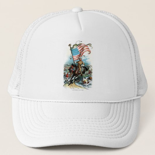 1902 Theodore Roosevelt Trucker Pet (Voorkant)