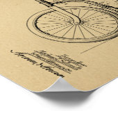 1902 Vintage Bicycle Patent Art Print (Hoek)