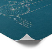 1902 Vintage Bicycle Patent Blueprint Art Print (Hoek)