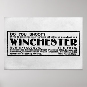 1902 Winchester AD Poster