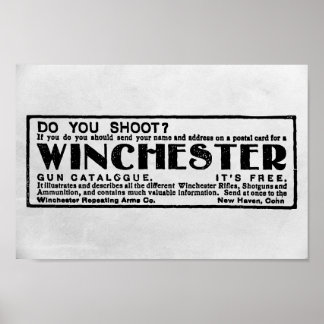 1902 Winchester AD Poster