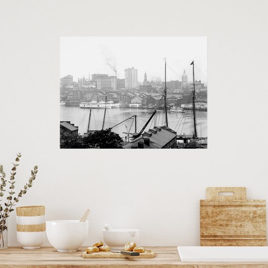 1903 Baltimore Maryland Poster (Keuken)