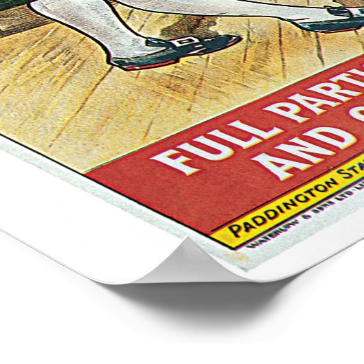  1903 Britse kersttrein Poster (Hoek)