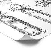 1903 Browning Pistool Patent Art Drawing Print (Hoek)