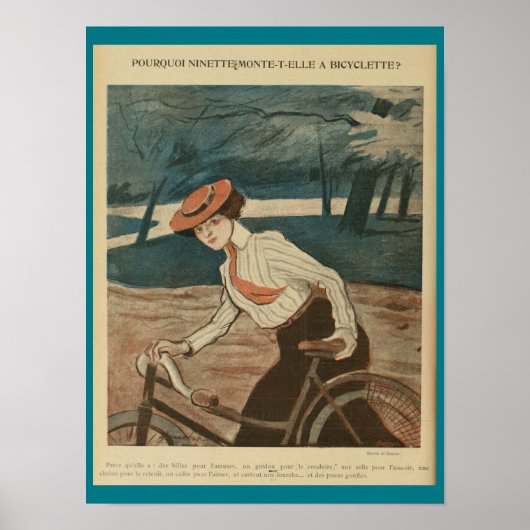 1903 fietsenmagazijn en kunstwerk Poster (Voorkant)