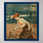 1903 fietsenmagazijn en kunstwerk Poster (Voorkant)
