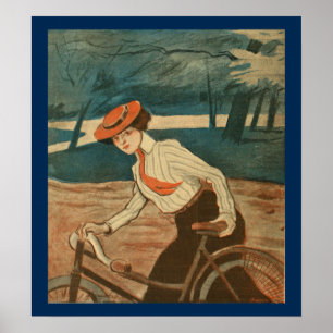 1903  fietsenmagazijn en kunstwerk Poster