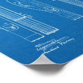 1903 Golf Club Caddy Bag Design Patent Art Print (Hoek)