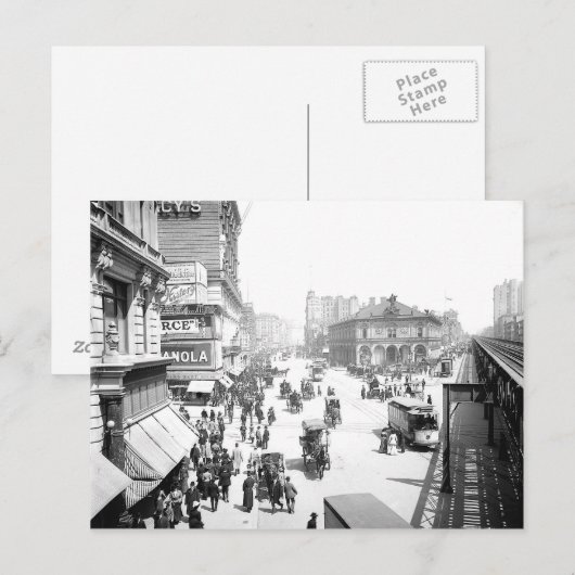 1903 Herald Square NYC Briefkaart (Voorkant / Achterkant)