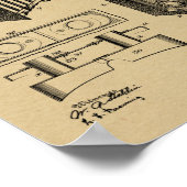 1903 Het vouwen Kunsttekentekening van het Kunstpa Poster (Hoek)