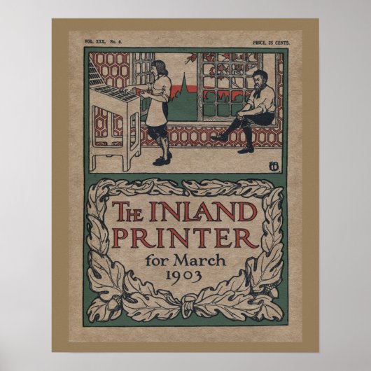 1903 Inland Printer letterdruk poster (Voorkant)
