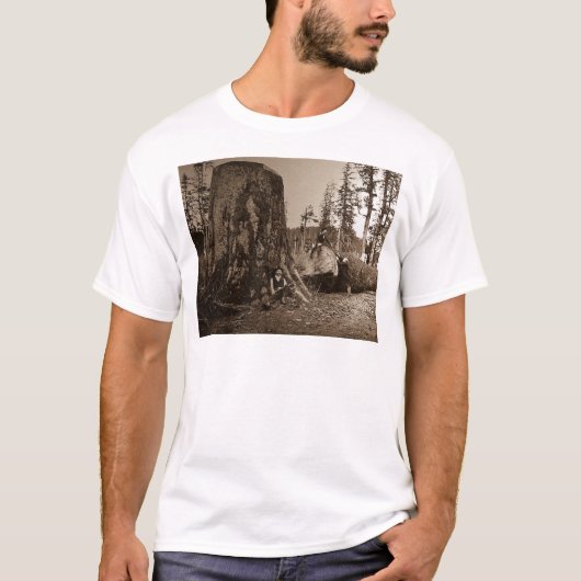 1903 lumberjacks Magic Lantern Slide T-shirt (Voorkant)