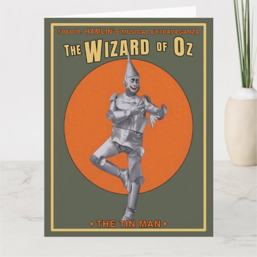1903 Wizard of Oz Blikken Man Kaart (Voorkant)