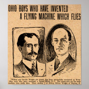 1903 Wright Brothers replica poster
