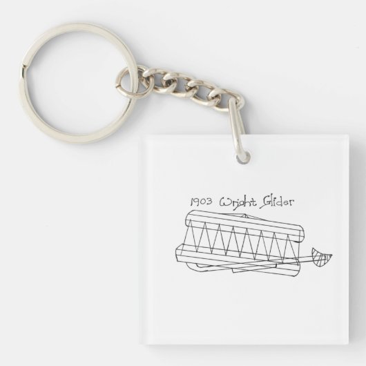 1903 Wright Glider Sleutelhanger (voorkant)