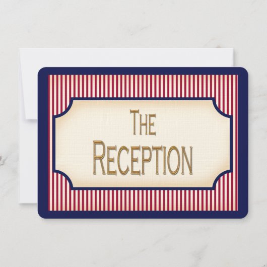 1904 Bully Pulpit (bruiloft Collectie) Kaart (Achterkant)