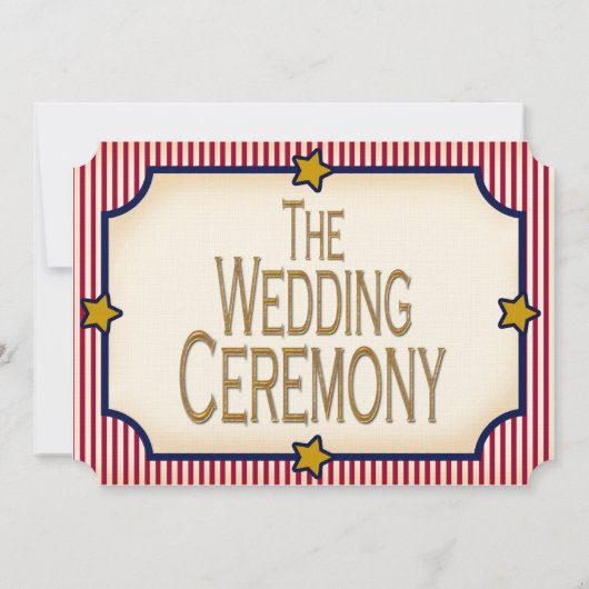 1904 Bully Pulpit (bruiloft Collectie) Kaart (Achterkant)