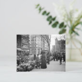 1904 Easter Fowers NYC Postcard Feestdagenkaart (Staand voorkant)
