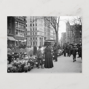 1904 Easter Fowers NYC Postcard Feestdagenkaart