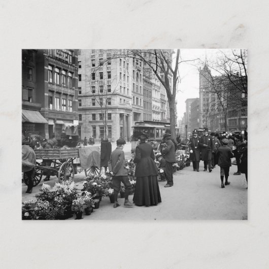1904 Easter Fowers NYC Postcard Feestdagenkaart (Voorkant)