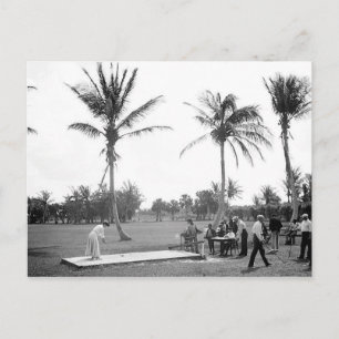 1904 Golfing Palm Beach Fl. Postcard Briefkaart