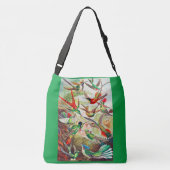 1904 kolibriesdruk crossbody tas (Achterkant)