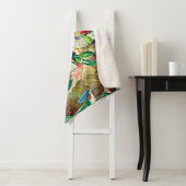 1904 kolibriesdruk sherpa deken (In situ)