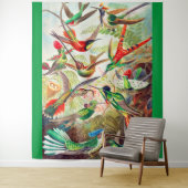 1904 kolibriesdruk wandkleed (In situ)