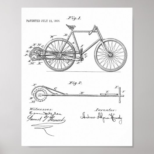 1904 Lever — Speciaal afdrukken voor fietspatronen Poster (Voorkant)