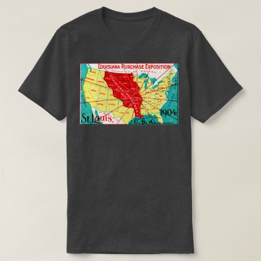 1904 Louisiana Aankoop Expositie TShirt (Design voorkant)