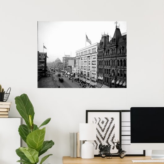 1904 Main St. Buffalo NY Poster (Thuiskantoor)