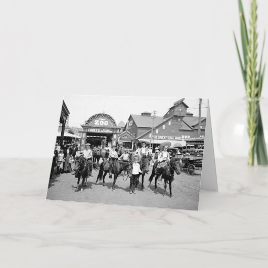 1904 NY van Coney Island Wenskaart Kaart (Voorkant)