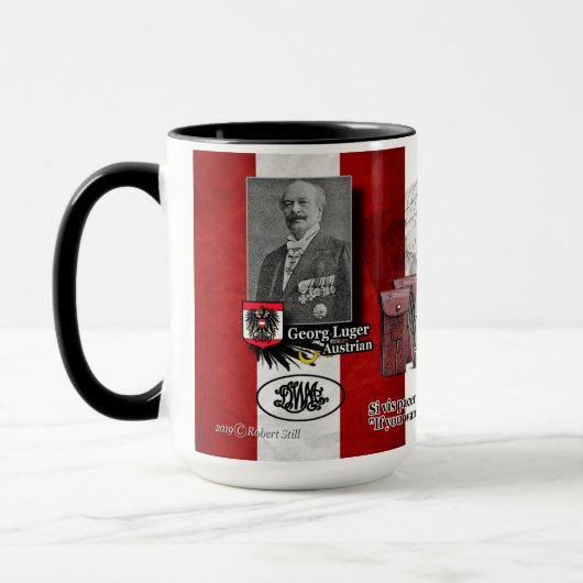 1904 Parabellum P08 Pistole Coffee Mok (Links)