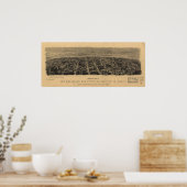 1904 St. Louis MO Birds Eye Uitzicht Panoramic Map Poster (Keuken)
