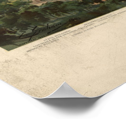 1904 St. Louis MO World's Fair Panoramic Map Poster (Hoek)