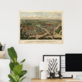 1904 St. Louis MO World's Fair Panoramic Map Poster (Thuiskantoor)