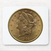 1904 Twintig dollar munten voorzijde of twintig do Muismat (Voorkant)