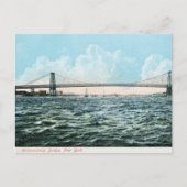 1904 Williamsburg bridge NYC Poster Briefkaart (Voorkant)