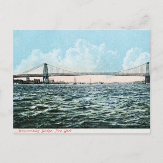 1904 Williamsburg bridge NYC Poster Briefkaart (Voorkant)