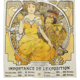 1904 World's Fair By Alphonse Mucha Douchegordijn