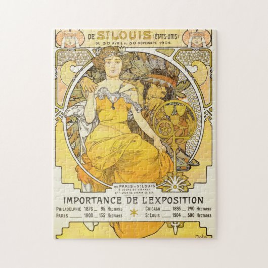 1904 World's Fair By Alphonse Mucha Legpuzzel (Verticaal)