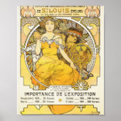 1904 World's Fair By Alphonse Mucha Poster (Voorkant)