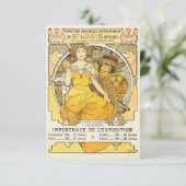 1904 World's Fair By Alphonse Mucha Save The Date (Staand voorkant)